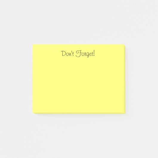 Faites vos propres notes de post-it dans votre (Devant)
