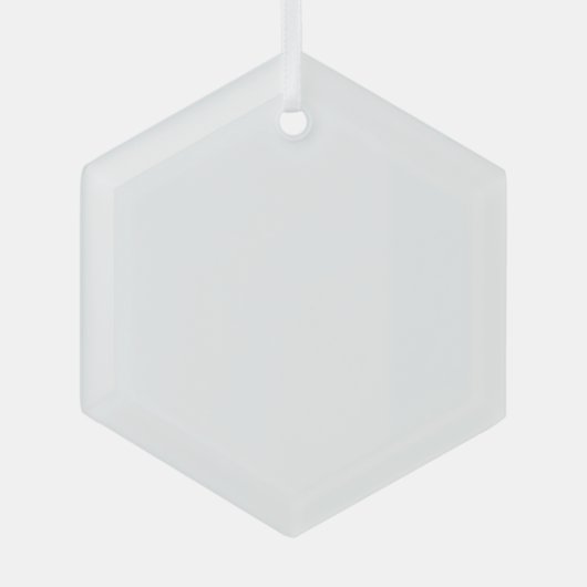 Faites vos propres ornements Hexagon personnalisés (Recto)
