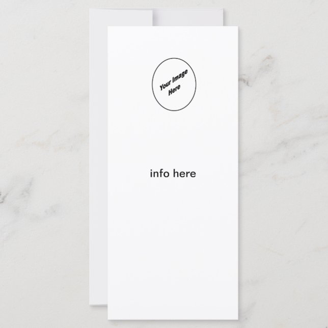 Faites votre carte rack personnalisée (Devant)