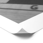 "Faites votre mouvement..." Échecs B&W poster (Coin)