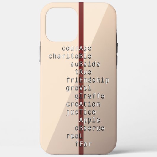 Faites votre nom ou message avec Crosswords? Coque (Verso)