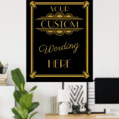 Faites votre propre affiche Art Déco Gatsby (Bureau à domicile)