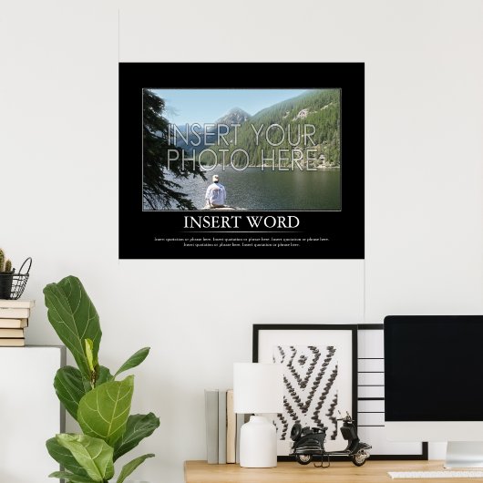 Faites votre propre affiche de motivation (Bureau à domicile)