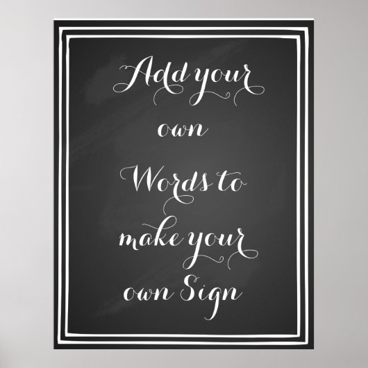 Faites votre propre affiche de tableau pour votre  (Devant)