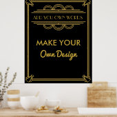 Faites votre propre affiche pour votre fête (Cuisine)