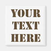 Faites votre propre aimant frigo (Devant)