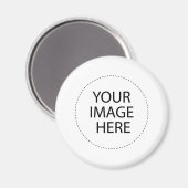 Faites votre propre aimant rond (Recto/Verso)