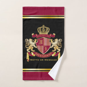 Faites votre propre blason d'armoiries d'or rouge