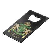 Faites votre propre blason Green Gold Lion Emblem (Devant Angle)
