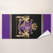 Faites votre propre blason Monogramme de couronne (Serviette de bain)