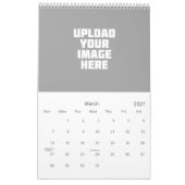 Faites votre propre calendrier fait sur commande (Mar 2027)
