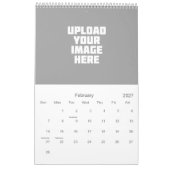 Faites votre propre calendrier fait sur commande (Feb 2027)