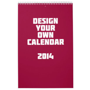 Faites votre propre calendrier fait sur commande
