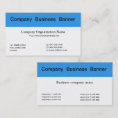 Faites votre propre carte de visite avec des banni (Devant / Derrière)