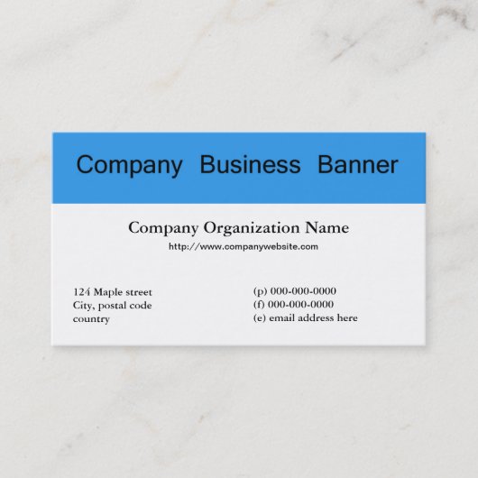 Faites votre propre carte de visite avec des banni (Devant)