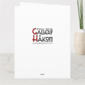 Faites votre propre carte de voeux pour le calme (Dos)