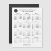 Faites votre propre carte magnétique Calendrier En (Devant / Derrière)