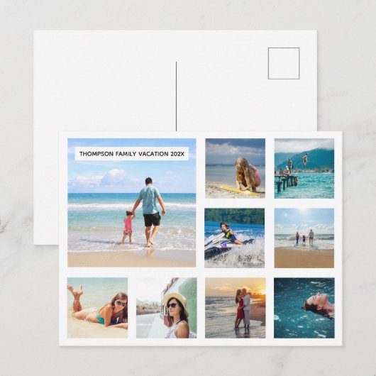 Faites votre propre carte postale avec vos photos (Devant / Derrière)