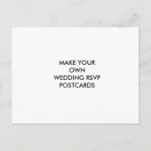 Faites votre propre carte postale RSVP de mariage (Devant)