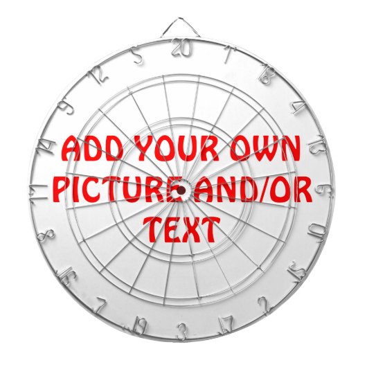 FAITES VOTRE PROPRE CIBLE DE FLECHETTES SPÉCIALE (Devant)