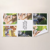 Faites votre propre collage photo et texte (Serviette de bain)