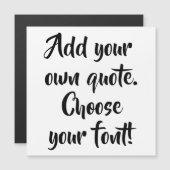 Faites votre propre devis carte magnétique personn (Devant / Derrière)