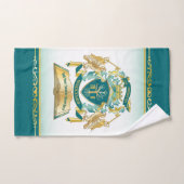 Faites votre propre Emblem Tree Livre clé Couronne (Serviette à main)