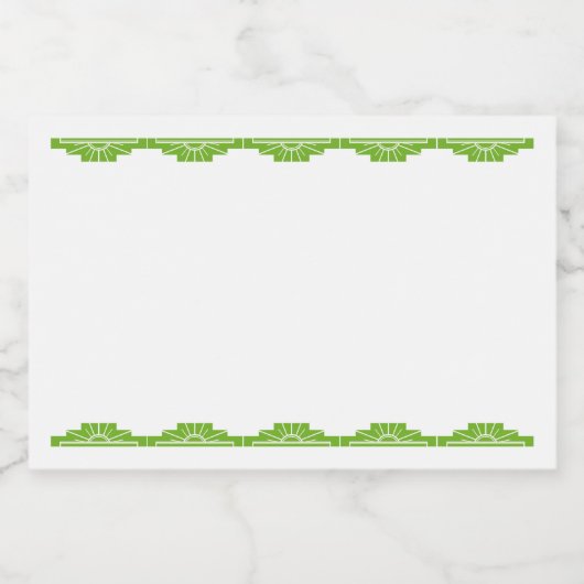 Faites votre propre étiquette : Art Déco en Blanc (Étiquettes simples)