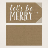 Faites votre propre étiquette de vacances (Devant & derrière)