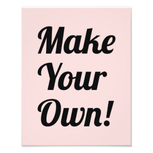 Faites votre propre impression personnalisée