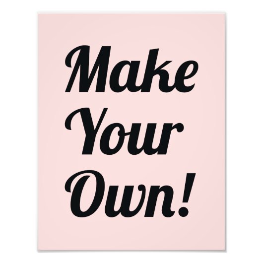 Faites votre propre impression personnalisée (Devant)