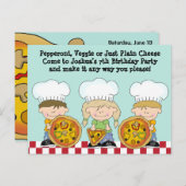 Faites votre propre Invitation de fête d'anniversa (Devant / Derrière)