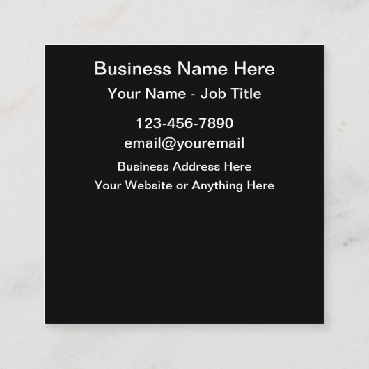 Faites votre propre Modèle Carte de visite de code (Dos)