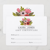 Faites votre propre Modèle de chèque-cadeau (Devant / Derrière)