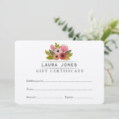 Faites votre propre Modèle de chèque-cadeau (Debout devant)