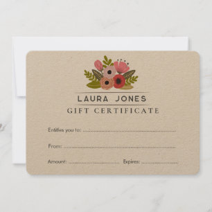 Faites votre propre Modèle de chèque-cadeau