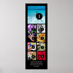 Faites votre propre Poster Photo avec 9 images + T