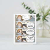 Faites votre propre script Carte Postale Fête des  (Debout devant)