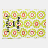 Faites Votre Propre Serviette De Cuisine Boho Jaun (Horizontal)