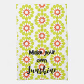 Faites Votre Propre Serviette De Cuisine Boho Jaun (Vertical)