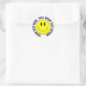 Faites votre propre Smilie Sticker rond, Enveloppe (Sac)