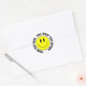 Faites votre propre Smilie Sticker rond, Enveloppe (Enveloppe)
