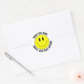 Faites votre propre Smilie Sticker rond (petit tex (Enveloppe)