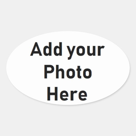 Faites votre propre Sticker en forme ovale Customi (Devant)