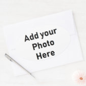 Faites votre propre Sticker en forme ovale Customi (Enveloppe)