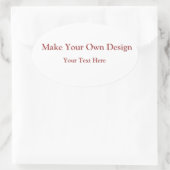 Faites votre propre Sticker ovale pour la personna (Sac)