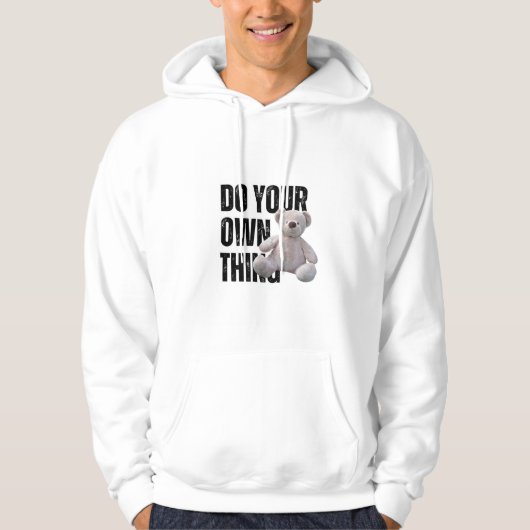 Faites votre propre Sweat - shirt à capuche d'ours (Devant)