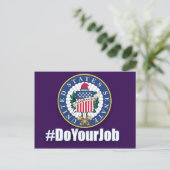 Faites votre travail Carte postale du Sénat (Debout devant)