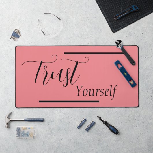 'Faites-Vous Confiance' Phrase Noir (Poste de travail)