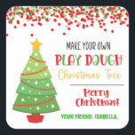 Faites-vous jouer à Dough Christmas Tree<br><div class="desc">Ces étiquettes auto-adhésifs sont parfaits pour les fêtes de Noël pour les fêtes scolaires ou comme cadeaux de votre enfant à leurs amis!</div>